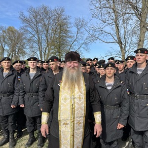 Освящение часовни Архангела Михаила на полигоне Хмелевка